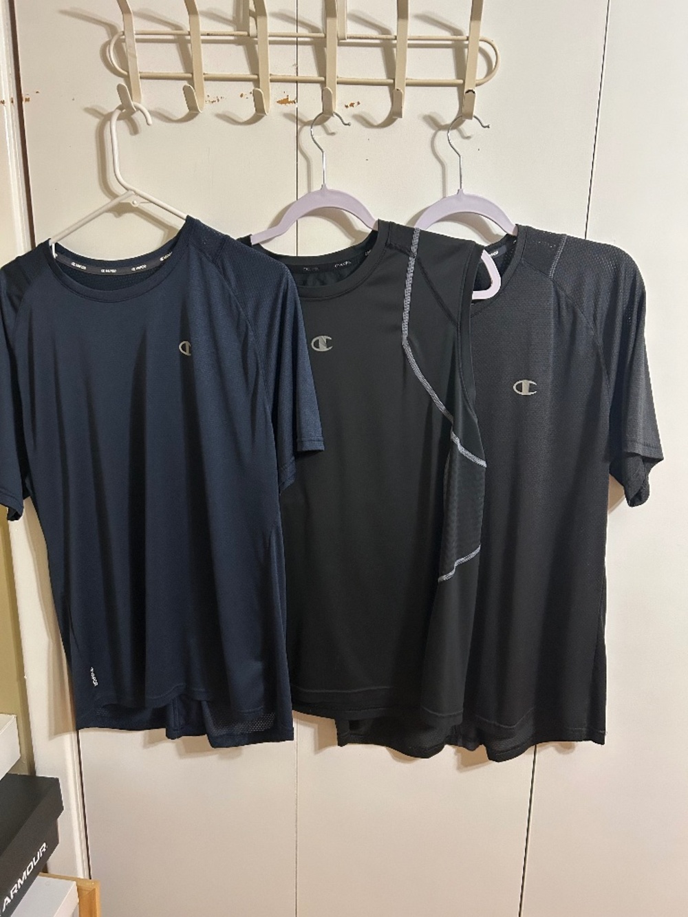 3 MENS CHAMPION DRY FIT SHIRTS